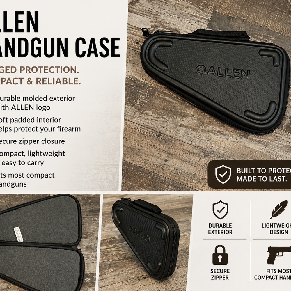 Allen Molded Handgun Case – Durable Protective Storage Case